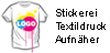 Stickerei, Druck, Aufnäher & Textilhandel.